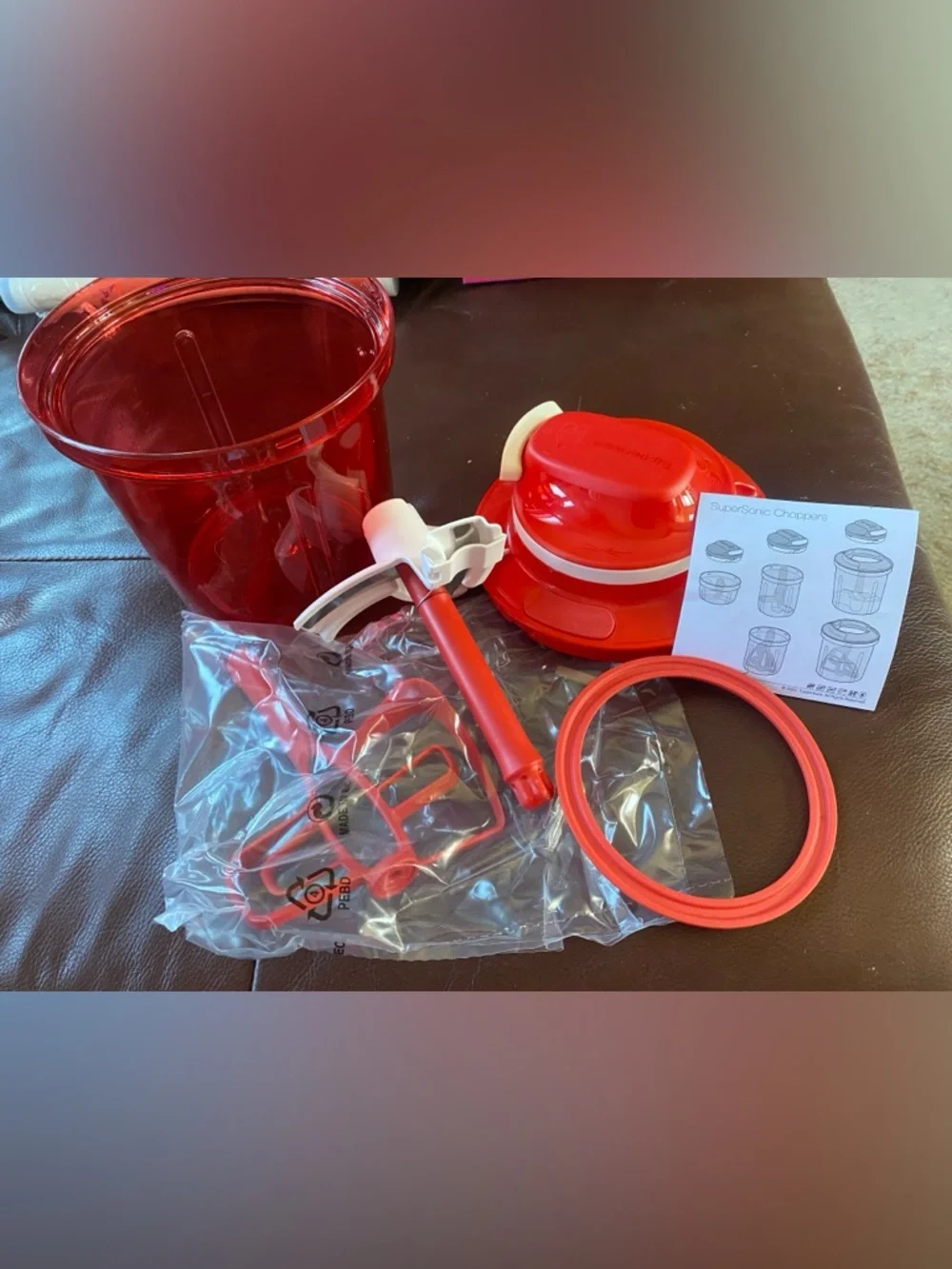 Tupperware POWER CHEF SUPERSONIC™ CHOPPER 5.5 Cup 1.35 Liter Food Processor Prep - Picture 4 of 8